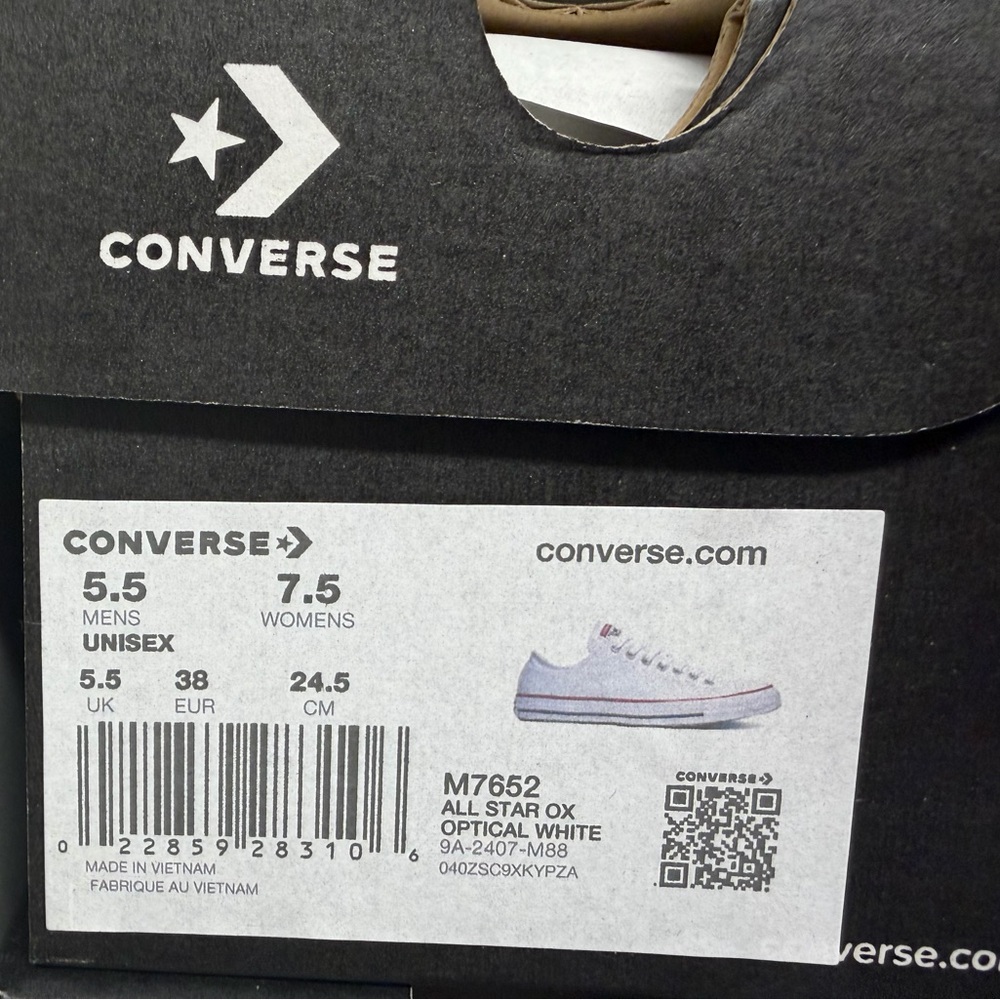 Converse Chuck Taylor All Star Ox Low Top Sneakers, unisex , Optical white - Picture 4 of 7